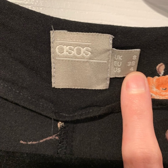 ASOS Floral Button Front Short Sleeve Dress - Picture 4 of 5